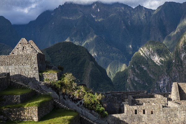 A view of Machu Picchu ruins