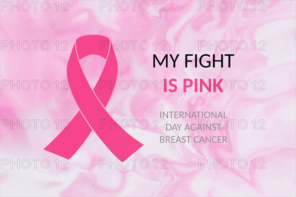 My fight is pink. National Breast Cancer Awareness Month concept