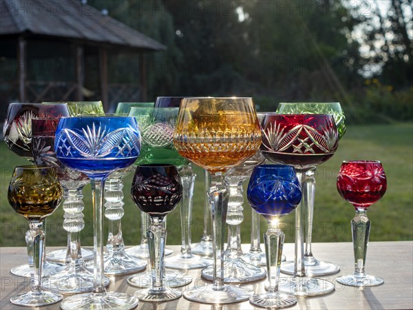 Lead Crystal Roman Glasses