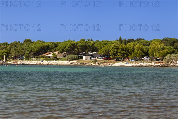 Beach on the stone coast of Beach Kastanija