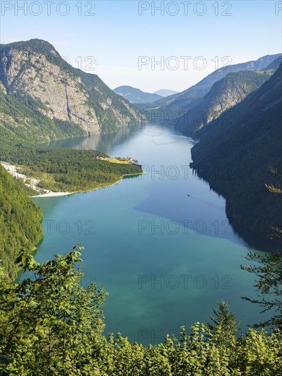 View of Koenigssee and Sankt Bartholomae