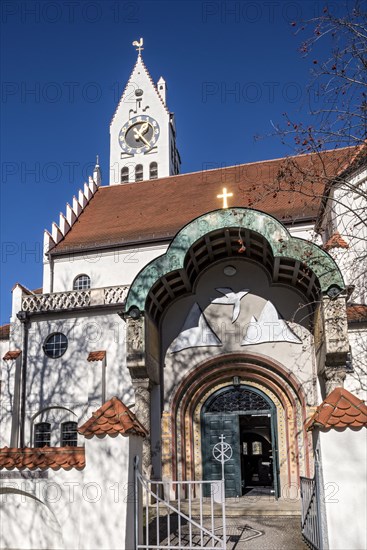 Main portal with pictorial composition by Andreas Bindl