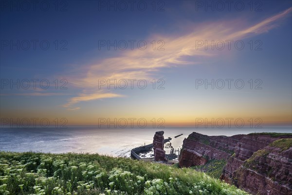 Lange Anna with cliffs on the high seas island of Helgoland