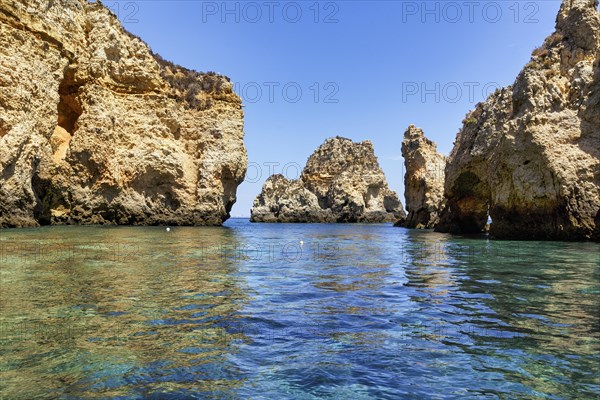 Hidden bay at Ponta da Piedade