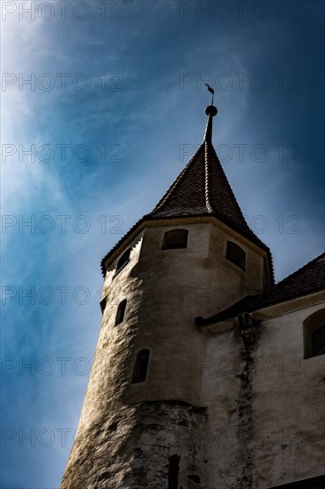 City of Thun with Castle in a Sunny Day in Thun