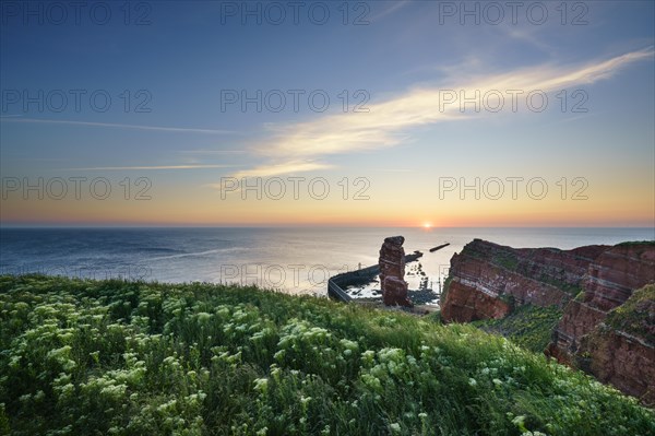 Lange Anna with cliffs on the high seas island of Helgoland