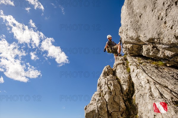 Climbers on the Mannlsteig