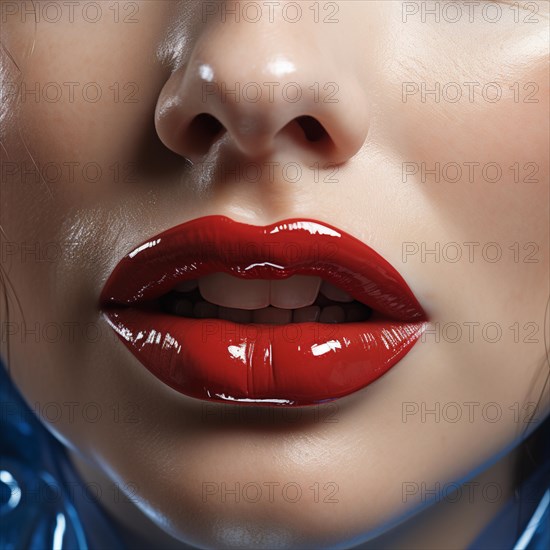 Close-up of a woman's lips