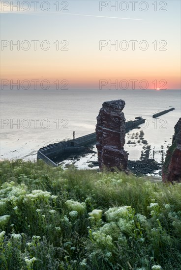 Lange Anna with cliffs on the high seas island of Helgoland