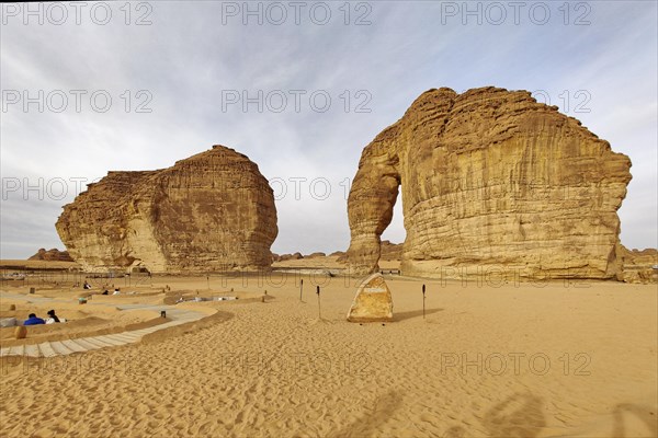 Jabal AlFil or Elephant Rock near Al'Ula