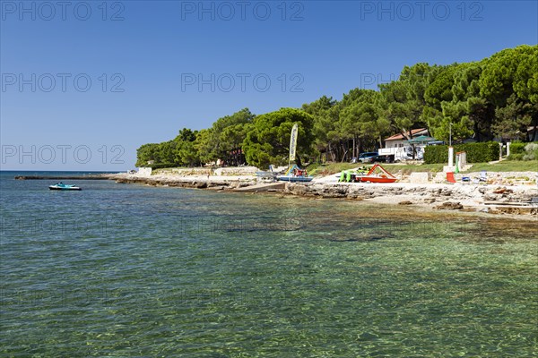 Beach on the stone coast of Beach Kastanija