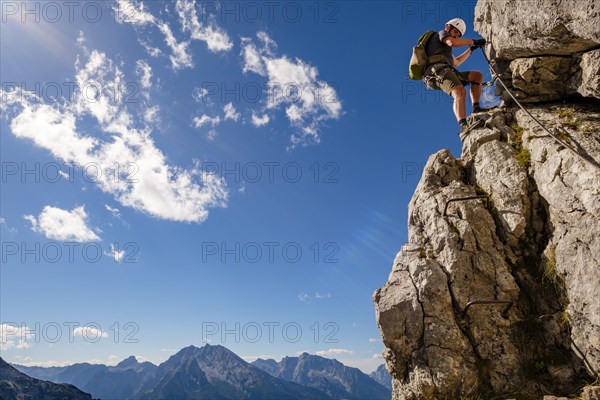 Climbers on the Mannlsteig