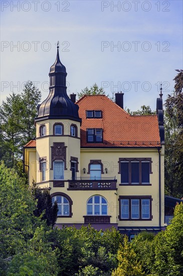 A villa with turrets