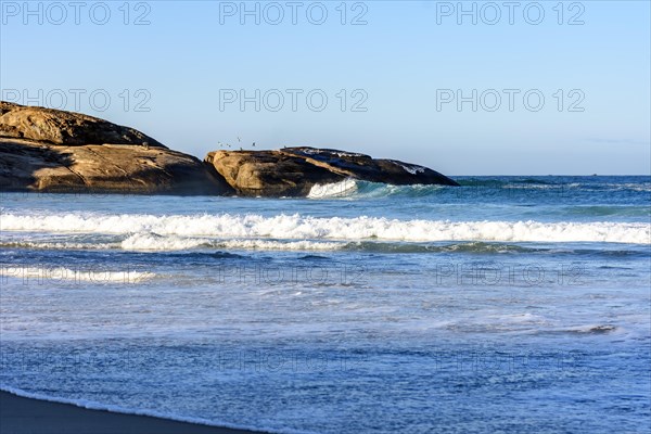 Arpoador Beach in Ipanema during a Rio de Janeiro summer morning