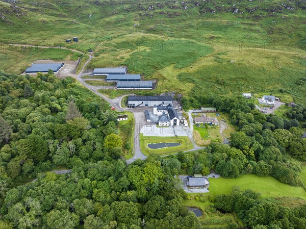 Aerial view of Ardnamurchan Whisky Distillery