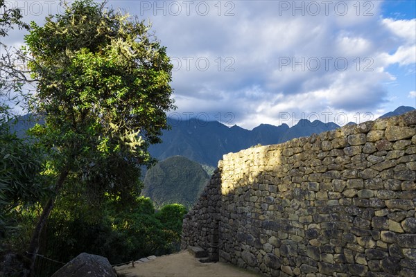 A view of Machu Picchu ruins