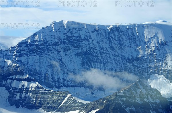 Mountains and huge glaciers