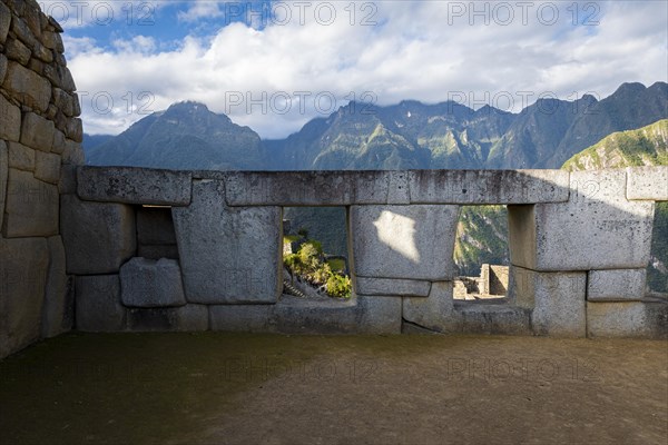 A view of Machu Picchu ruins