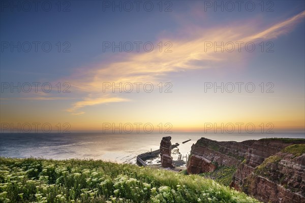 Lange Anna with cliffs on the high seas island of Helgoland