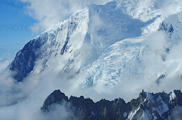 Mountains and huge glaciers