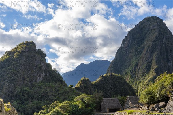 A view of Machu Picchu ruins