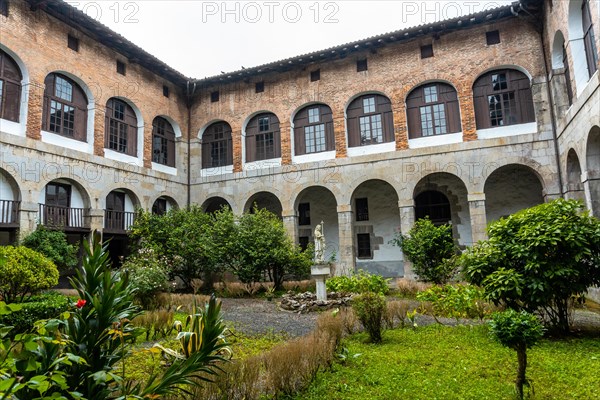 Patio of the old Santa Clara Monastery in the town of Azkoitia next to the Urola river. Founded by Don Pedro de Zuazola