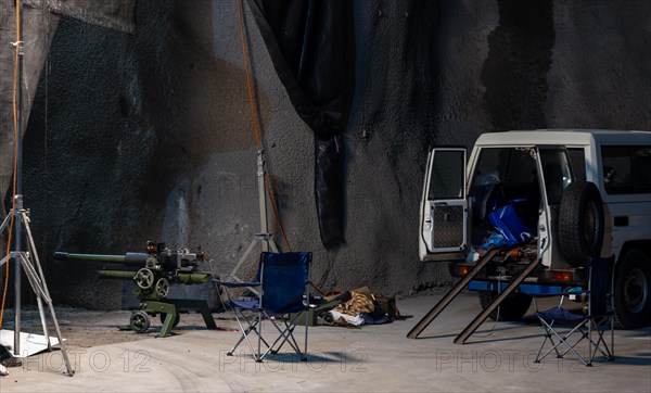 Testing a Cannon in a Mountain Tunnel in Switzerland