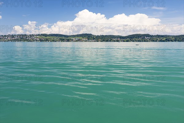 Summer day on Lake Constance with a view of Ueberlingen