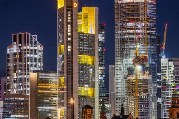 The cityscape of Frankfurt's banking skyline is constantly changing. Next to the tallest skyscraper