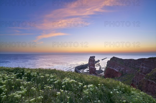 Lange Anna with cliffs on the high seas island of Helgoland