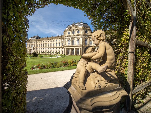 Sculpture in front of Wuerzburg Residence