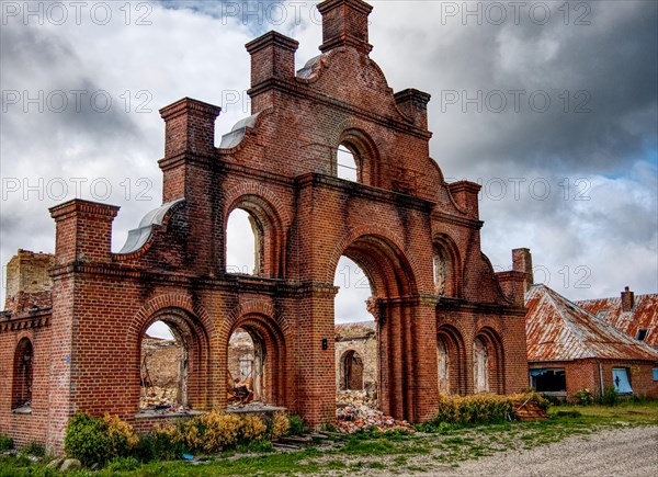 Burnt ruins of an old manor