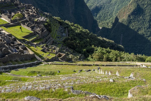 A view of Machu Picchu ruins