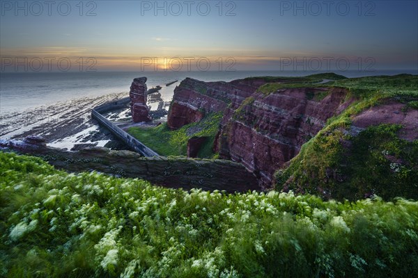 Lange Anna with cliffs on the high seas island of Helgoland