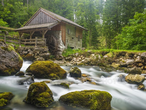 Old mill at the Golling waterfall