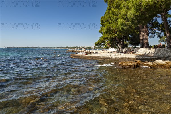 Beach on the stone coast of Spadici