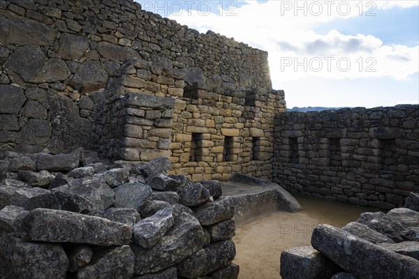 A view of Machu Picchu ruins