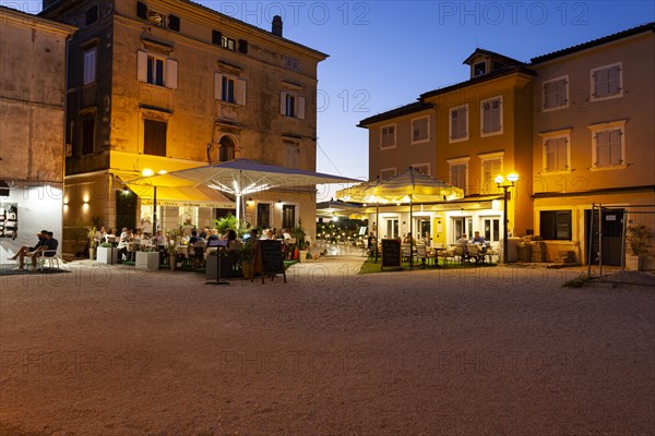 Old town of Porec in the evening