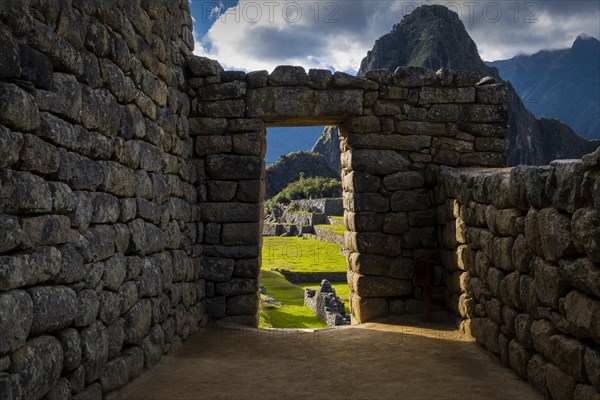 A view of Machu Picchu ruins