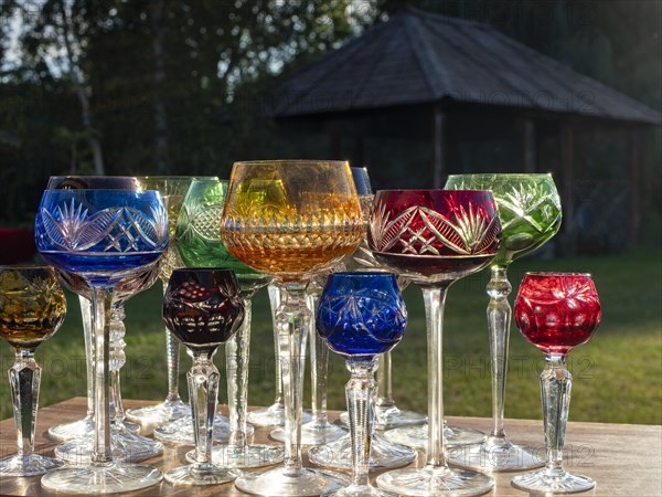 Lead Crystal Roman Glasses