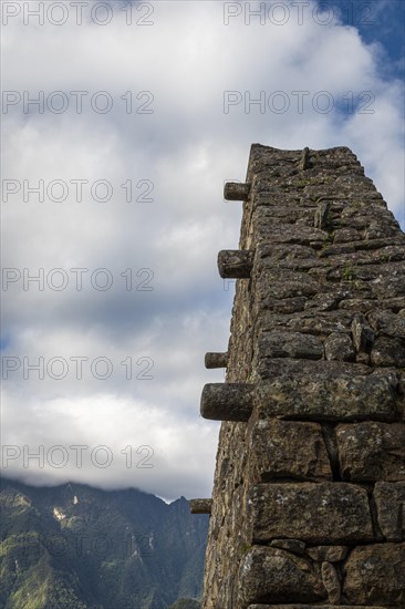 A view of Machu Picchu ruins