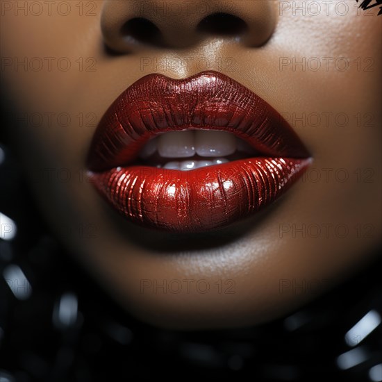 Close-up of a woman's lips