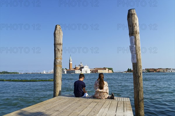 Jetty with two people