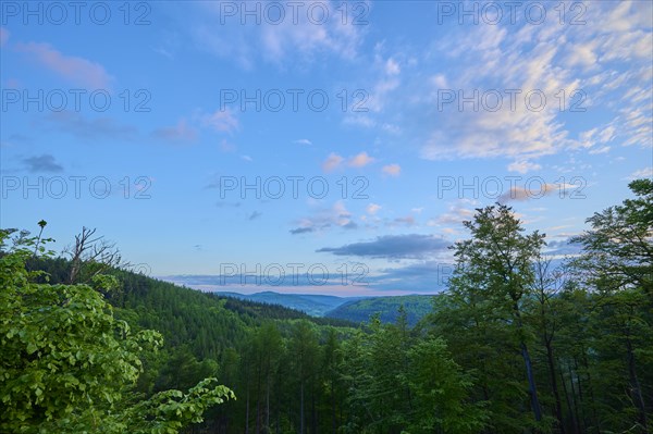 Low mountain landscape