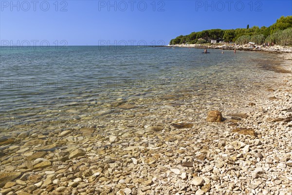 Beach on the stone coast of Beach Kastanija