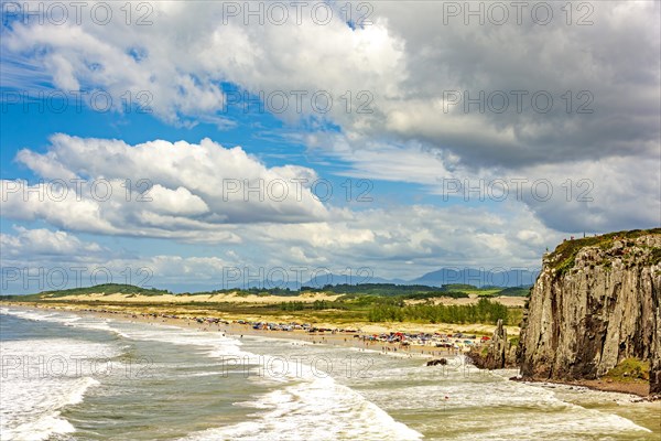 Guarita Beach in the city of Torres on the coast of Rio Grande do Sul