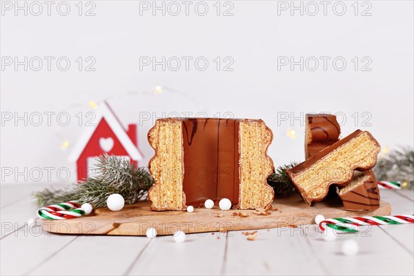 Open cake called 'Baumkuchen'