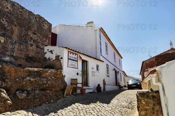 Narrow alley with bed and breakfast