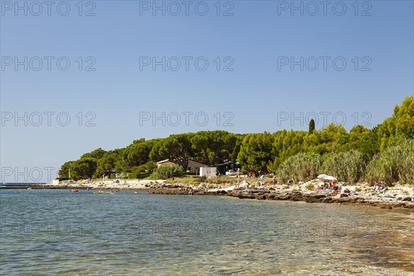 Beach on the stone coast of Beach Kastanija