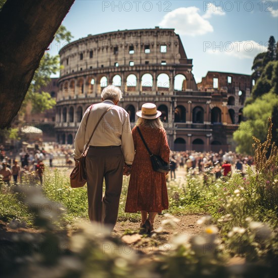 Sprightly seniors visit Rome and sights